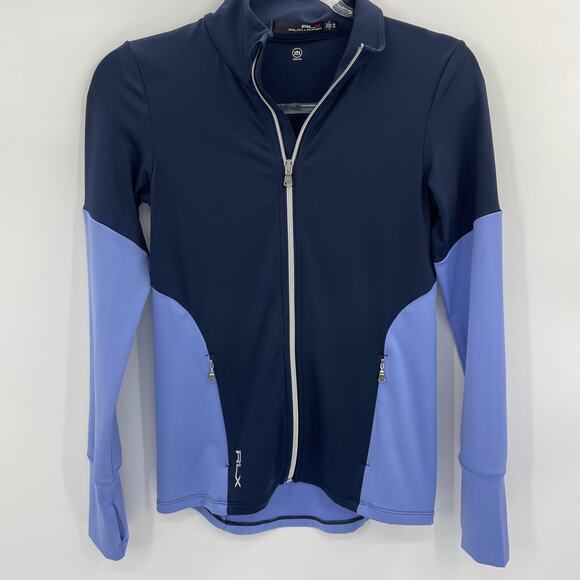 RALPH LAUREN RLX Track Jacket Size XS Full Zip Fitted Stretch Athletic Layer - Picture 1 of 8
